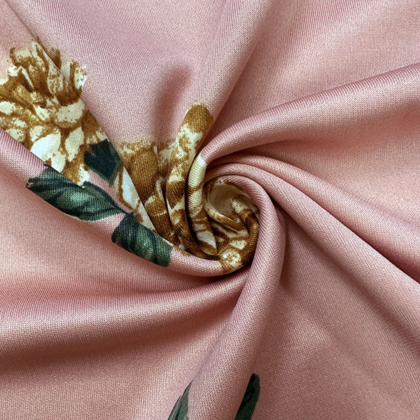 Carnation Multi Floral Print Scuba Knit Fabric