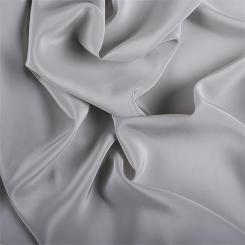 Runway Silks Light Gray Silk Crepe de Chine Fabric - Reorderable