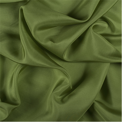 Runway Silks Apple Green Silk Crepe de Chine Fabric - Reorderable