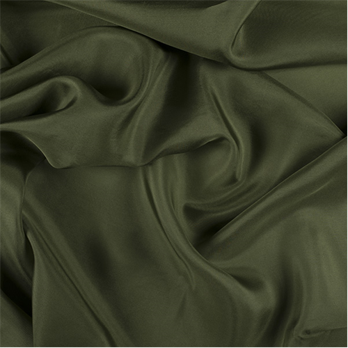 Runway Silks Grass Green Silk Crepe de Chine Fabric - Reorderable
