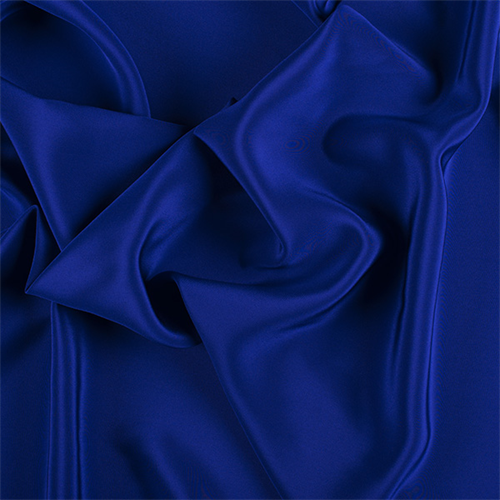 Runway Silks Blue Silk Crepe de Chine Fabric - Reorderable