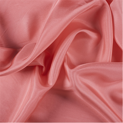 Runway Silks Coral Silk Crepe de Chine Fabric - Reorderable
