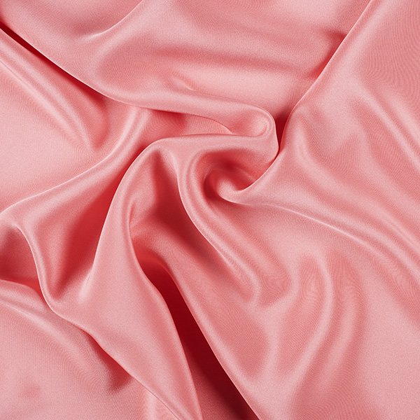 Runway Silks Coral Orange Silk Crepe de Chine Fabric - Reorderable