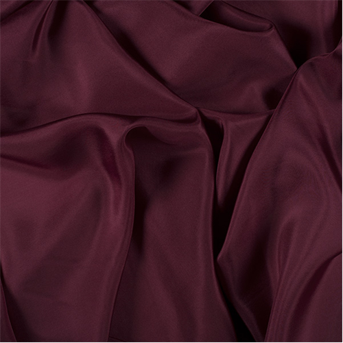 Runway Silks Burgundy Silk Crepe de Chine Fabric - Reorderable