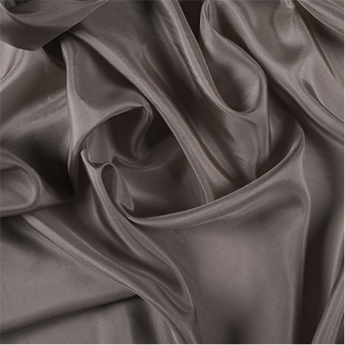 Runway Silks Taupe Silk Crepe de Chine Fabric - Reorderable