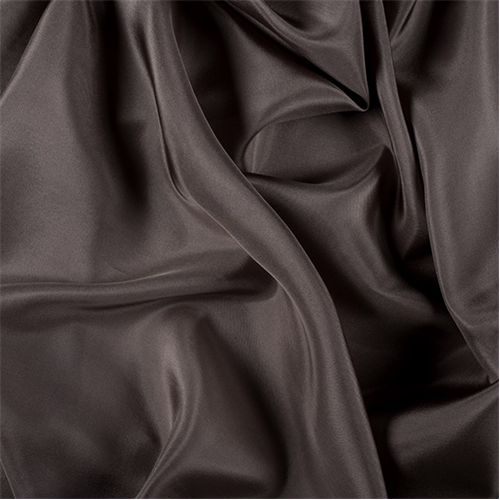 Runway Silks Dark Taupe Silk Crepe de Chine Fabric - Reorderable