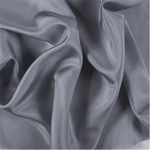 Runway Silks Silver Gray Silk Crepe de Chine Fabric - Reorderable