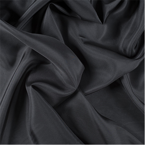 Runway Silks Dark Gray Silk Crepe de Chine Fabric - Reorderable