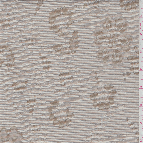 Blush Beige Floral Tapestry Fabric