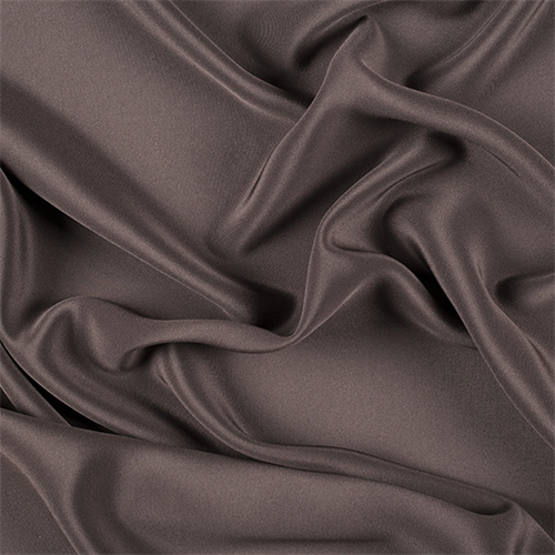 Runway Silks Dark Brown 4 Ply Silk Crepe Fabric - Reorderable