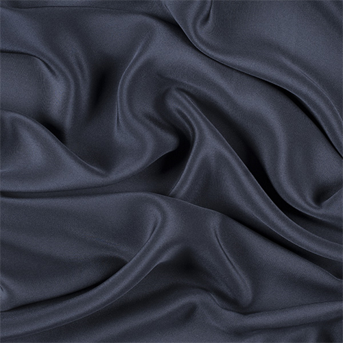 Runway Silks Navy Blue 4 Ply Silk Crepe Fabric - Reorderable