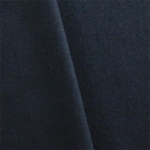 Navy Wool Blend Solid Jacketing