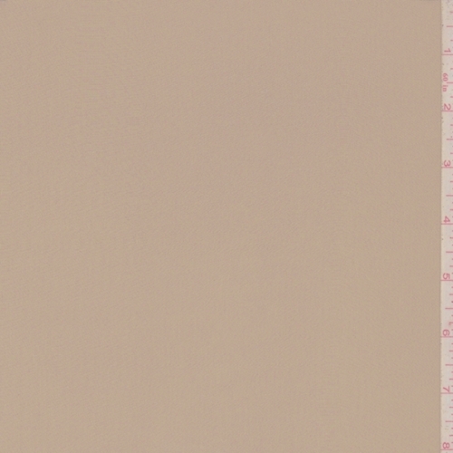 Taupe Silk Crepe de Chine Fabric