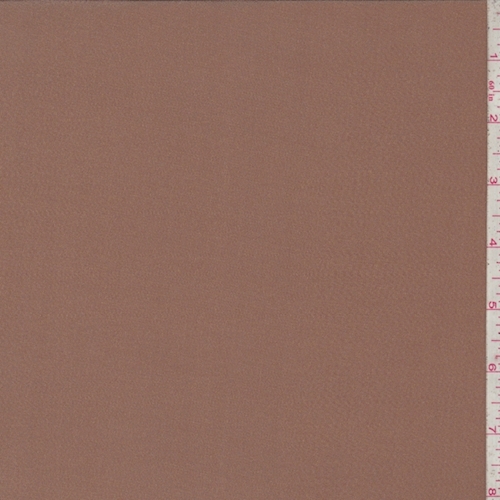 Soft Brown Silk Crepe de Chine Fabric