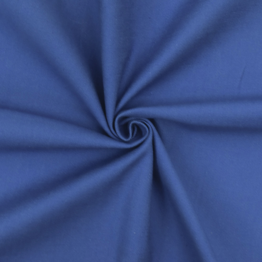 Rainy Day Blue Solid Stretch Cotton Chino Twill Woven Fabric