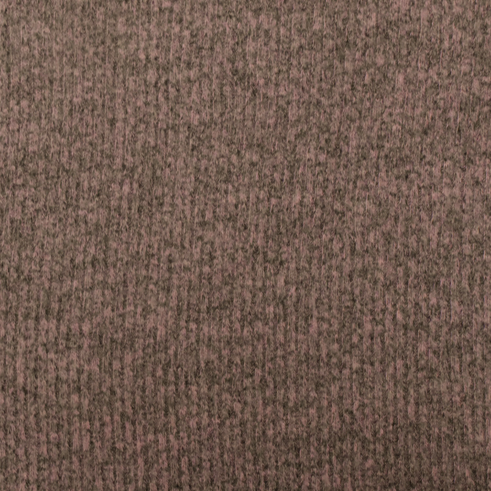Vintage Pink-Gray 2x2 Brushed Back Ribbed Sweater Knit Fabric