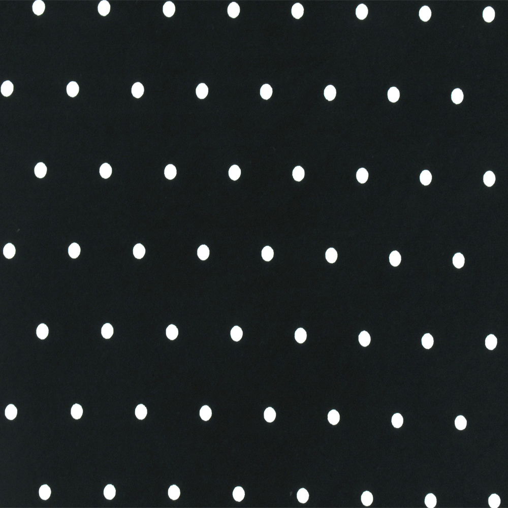 Black-White Famous Designer Polka Dot Printed ITY Knit Fabric
