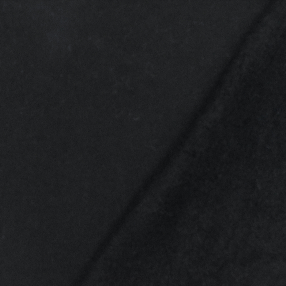 Black Stretch Poly-Cotton 15 oz Sweatshirt Fleece Fabric - Heavy Weight