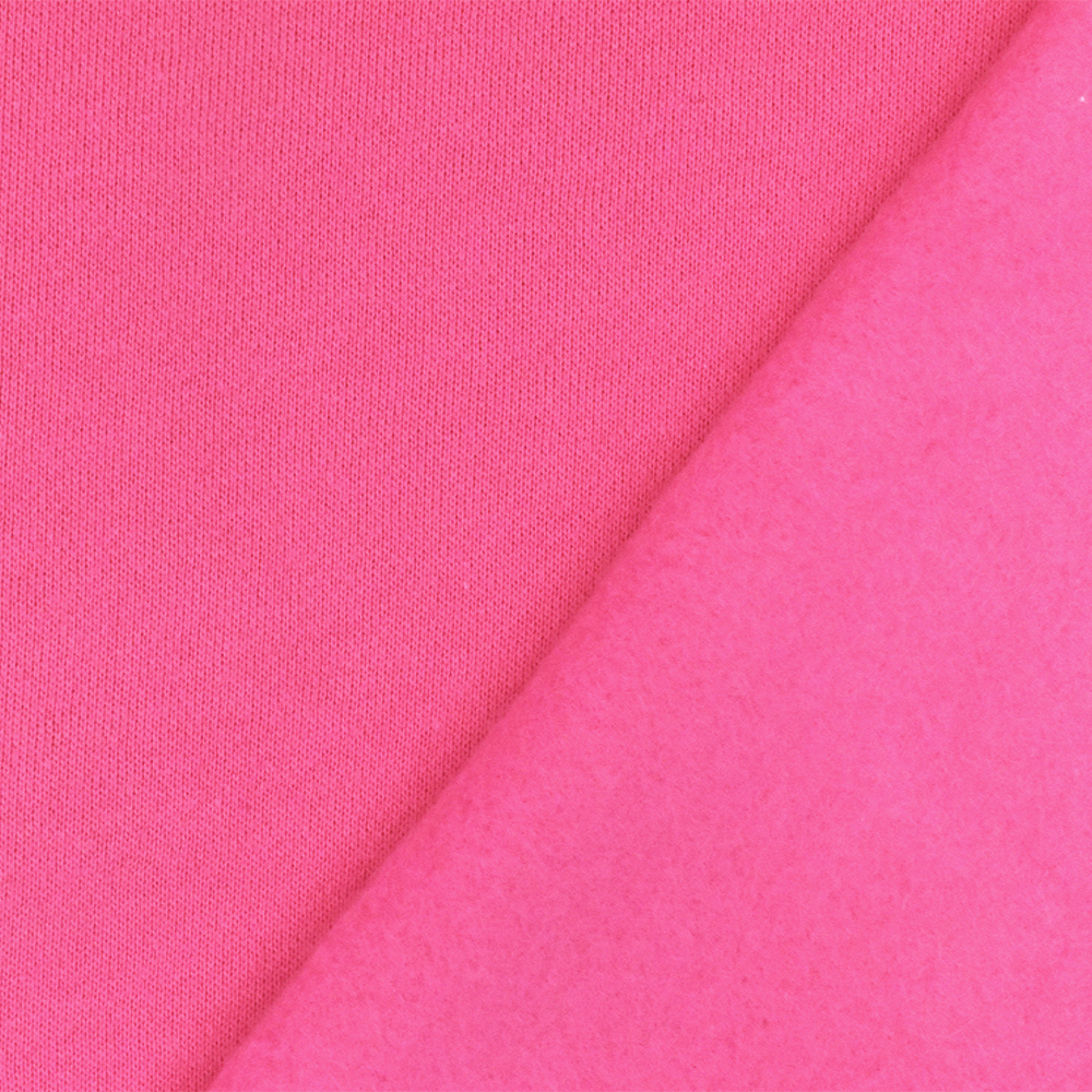 Doll Pink 18 oz Cotton Sweatshirt Fleece Knit Fabric - Heavy Weight