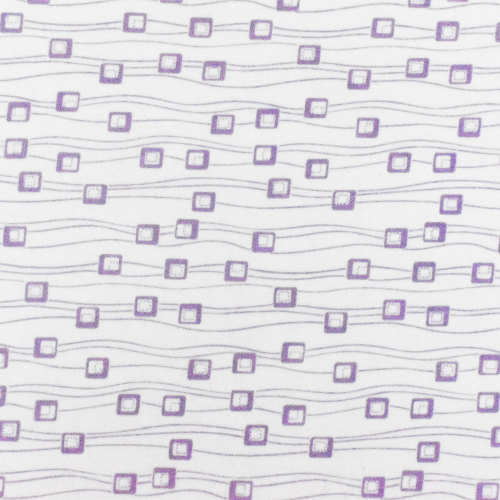 White-Purple Abstract Printed Stretch Cotton Jersey Knit Fabric
