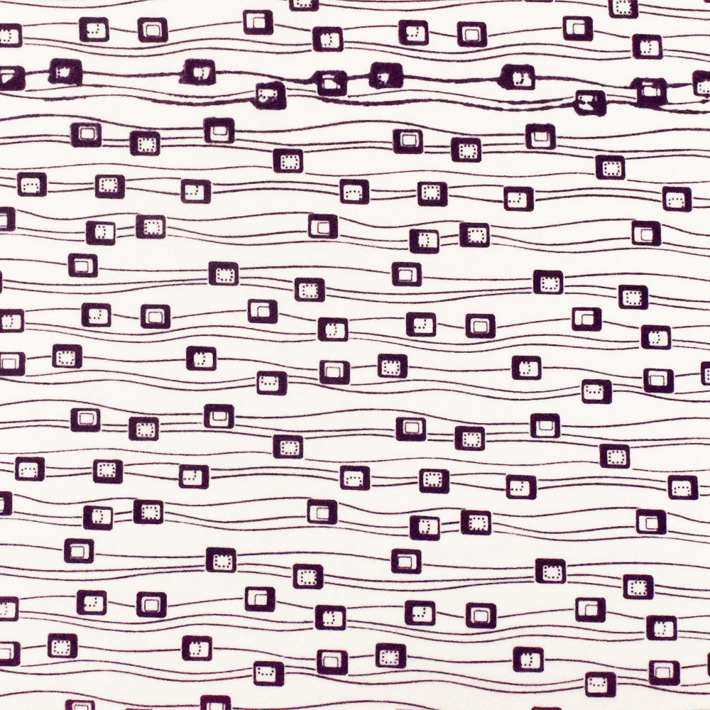 White-Purple Abstract Printed Stretch Spandex Cotton Jersey Knit Fabric