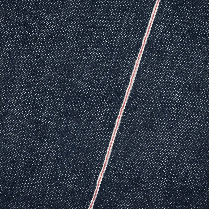 Navy-Red-White 12 oz. Cotton Japanese Selvedge Denim Fabric
