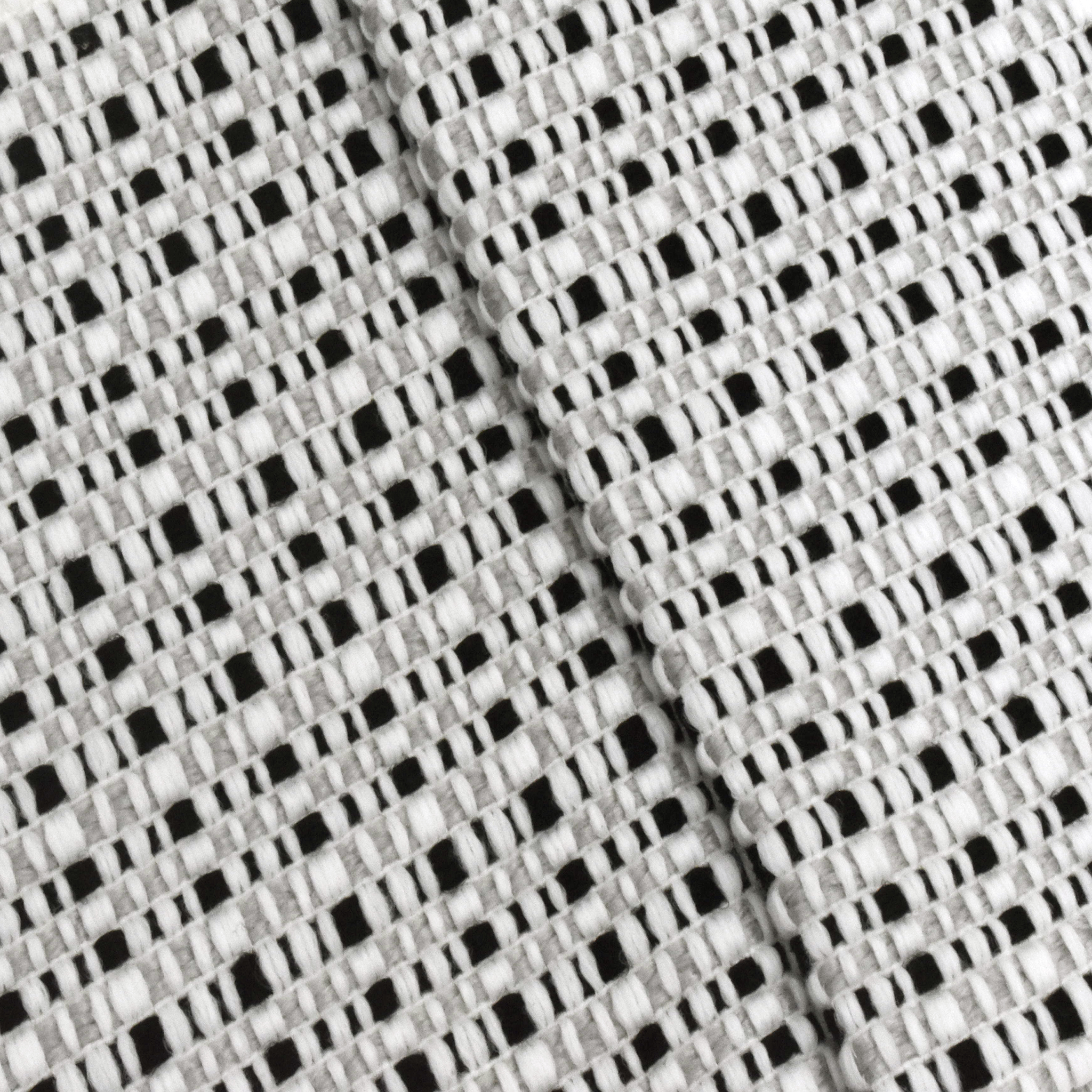 4 3/4 YD PC -- Black-White Textured Dobby Home Decorating Fabric
